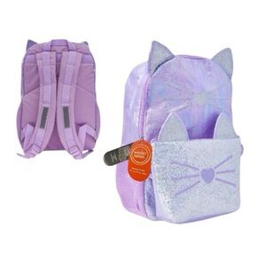 Wonder Nation Lavender Cat Backpack With Lunchbox